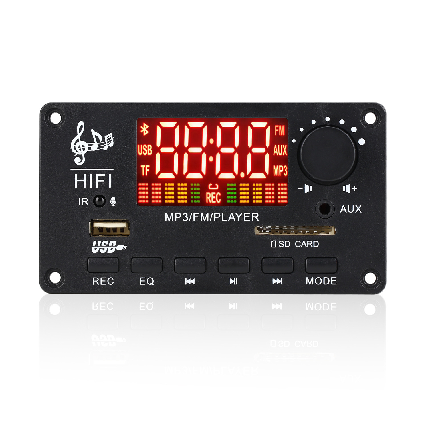Плата декодирования JX-Y04 Bluetooth цветной экран с усилителем мощности FM радио для автомобиля