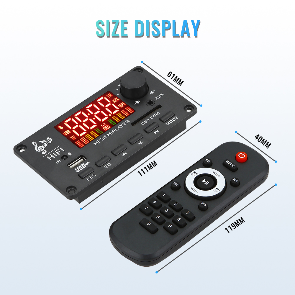 Усилитель мощности звука с Bluetooth 2X50W JX-Y04 56